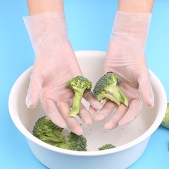 Disposable TPE gloves, food-grade protective transparent and thickened TPE gloves, disposable box-packed film gloves