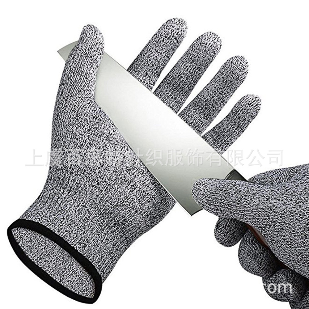 HPPE5级防切割防撕裂手套劳保工业手套抗撕裂电木工劳保手套批发