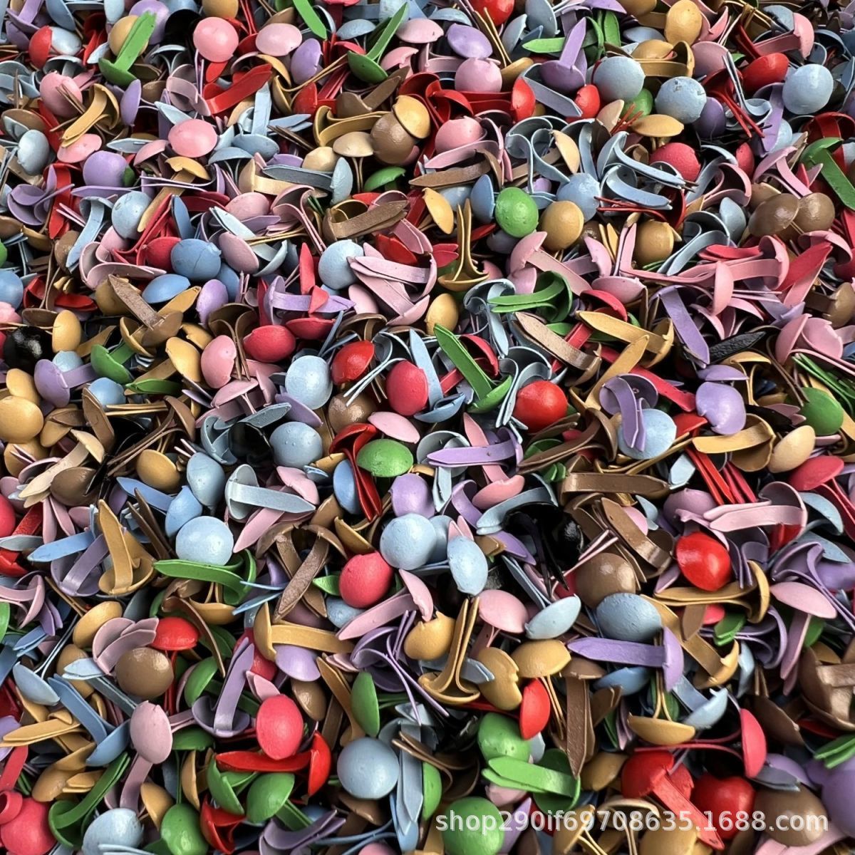 Color 4.5mm redonda cabeza doble pie