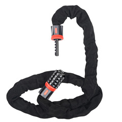 Bicycle motorcycle electric car lock galvanized chain lock chain lock door anti-theft lock door lock thick iron chain lock