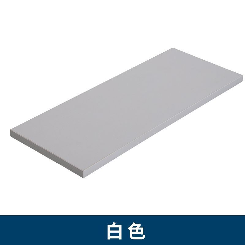 免漆板钉制17mm暖白色生态板一字隔板墙上置物架实木板分层|undefined