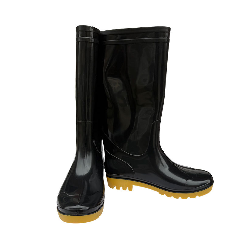Zapatos de lluvia de protección laboral para hombres y mujeres, botas de lluvia de barril corto y alto, zapatos impermeables, zapatos antideslizantes y resistentes al desgaste, zapatos plásticos