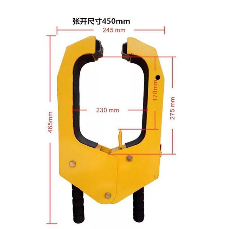 Car Property Thickened Suction Cup Anti-Theft Lock Parking Lock Ground Lock Car Lock Tire Lock Car Wheel Lock