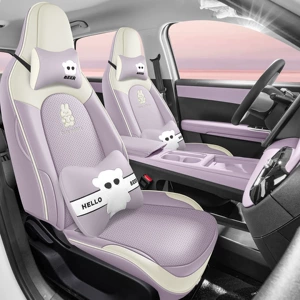 Specially Designed for Chery Qq3Ev, All-Season Universal Car Seat Covers, Full Surround Car Mats, Interior Seat Covers