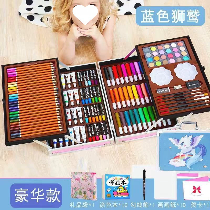 Игрушка, подарочная коробка, детские цветные карандаши