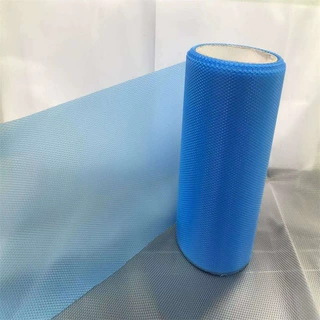 蓝色pet网格离型膜橡胶离型膜压纹隔离膜透明pe菱形离型膜pet薄膜