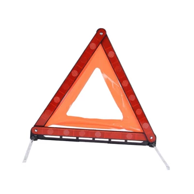 Car-Mounted Triangular Warning Sign, Emergency Fault Safety Parking Sign, Highly Reflective Tripod, Annual Inspection Triangular Warning Sign (Warning sign) - little-red-box-4343-262-grams