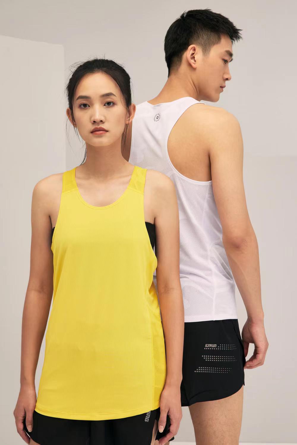 Chalecos de maratón para hombres y mujeres con blusas relajadas y secas sin mangas ropa de entrenamiento de atletismo se puede imprimir r315 image 6