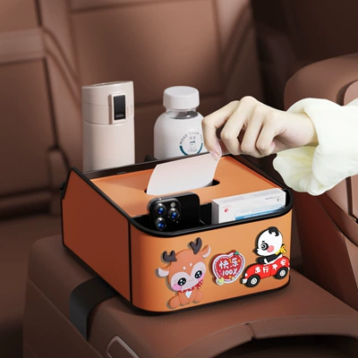 Car tissue box/set – Cute Car Armrest Box Storage