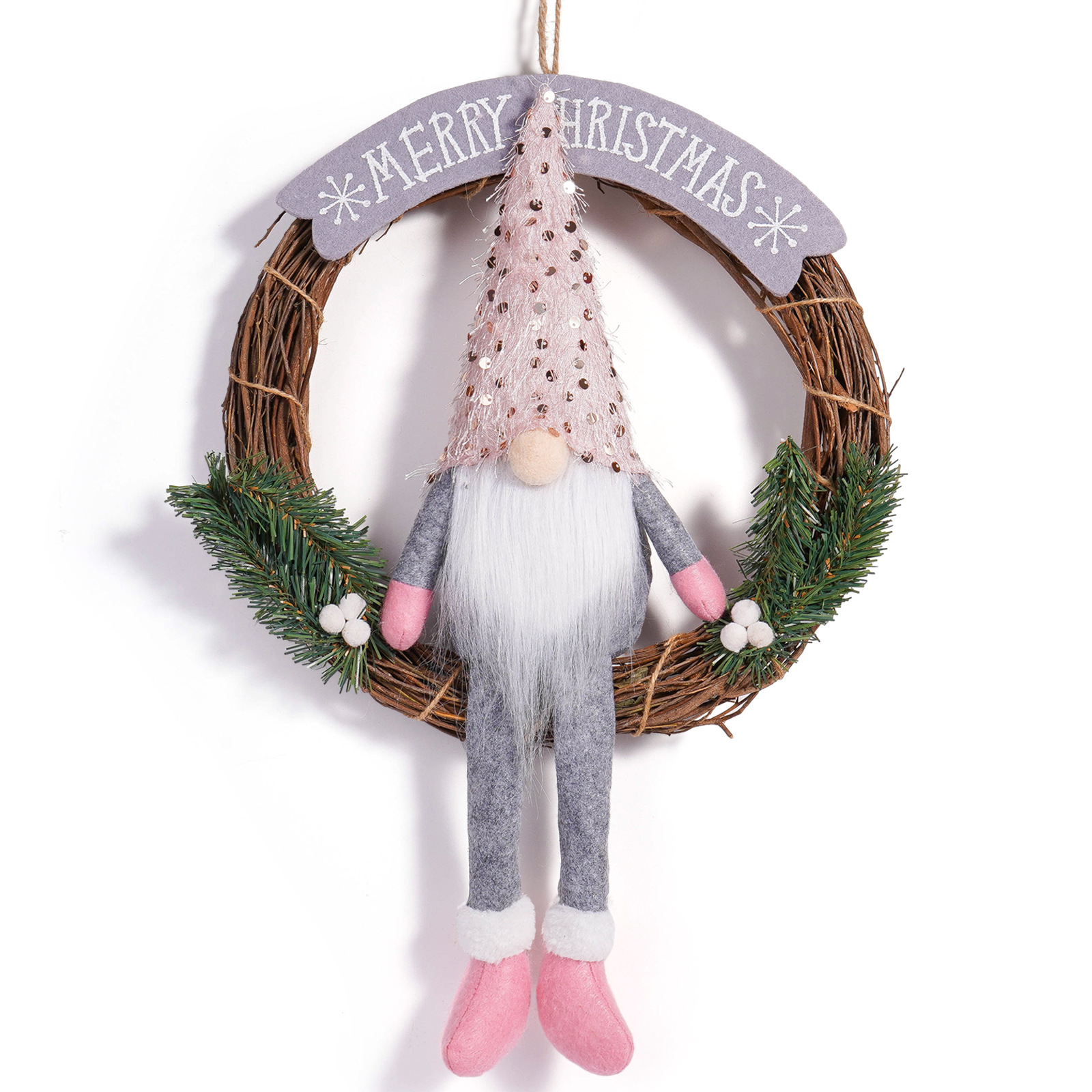 Navidad transfronteriza muñeca sin cara guirnaldas encantadora enana muñeca guirnaldas creativas decoraciones de guirnaldas colgantes de puertas