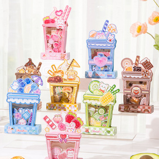 Core Strand Shining Drink Shake Stickers Creative Cute Shake Decompression Stickers Children's Toys Handmade Stickers