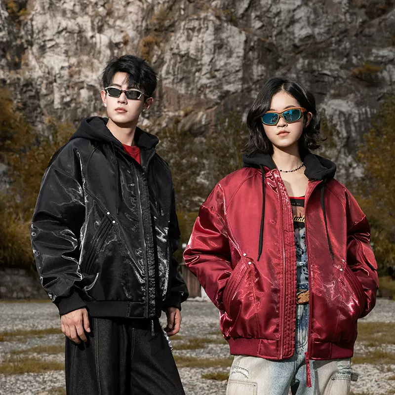 OOTD羽绒服男女同款2025新款冬季潮流防风保暖可拆卸连帽外套男款