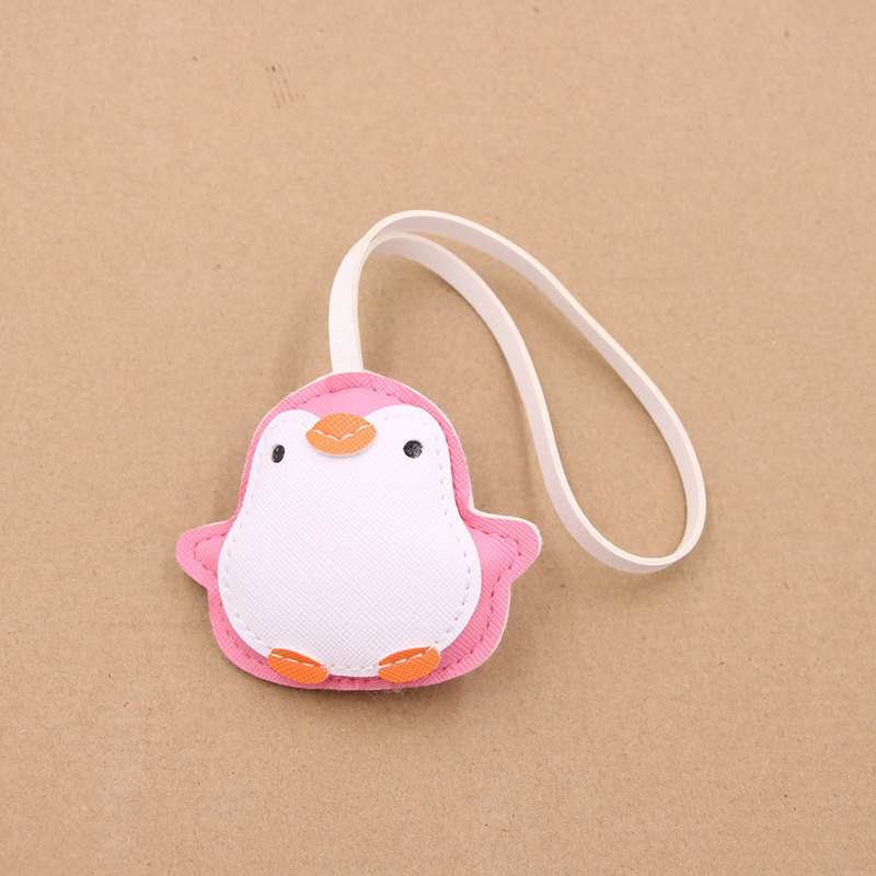 かわいい小さなペンギンの赤ちゃん革レザー立体ストラップペンダントバッグ衣類マッチングペンダントmiuシリーズアクセサリー|undefined