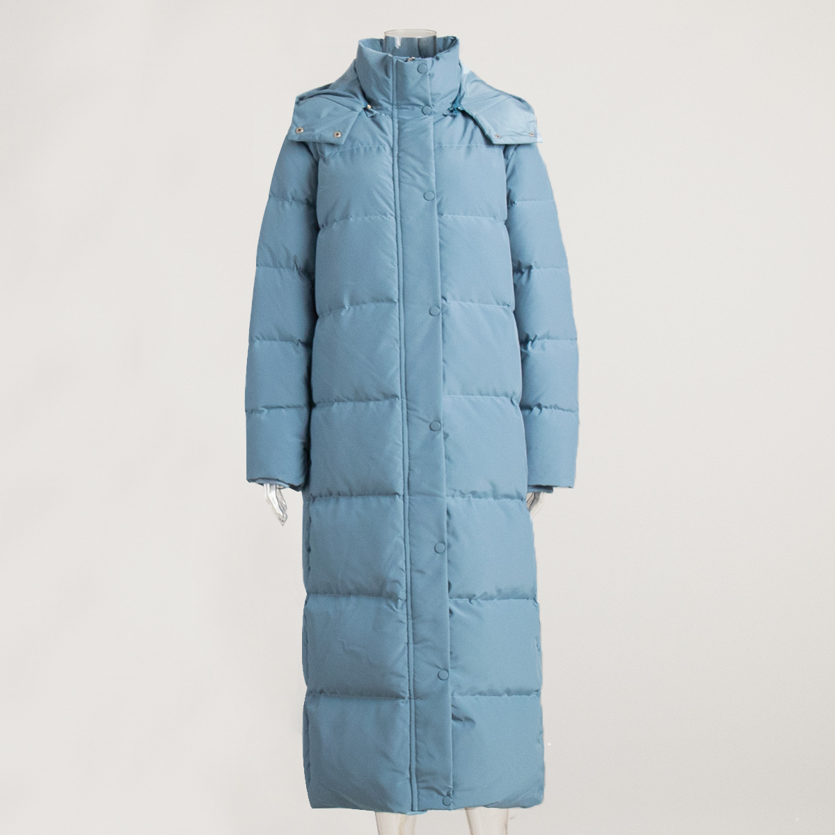 Chaqueta de Plumón Larga y Gruesa para Mujer, Invierno 2025, Plumón de Pato Blanco, Chaqueta de Plumón con Capucha de Alta Gama, Abrigo Extra Largo para Mujer image 7