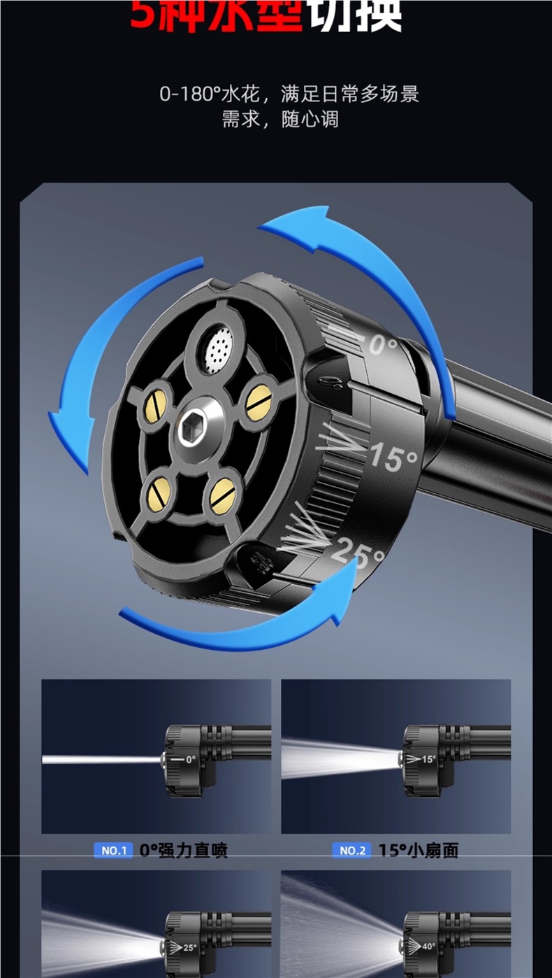 Wireless Car Washing Machine, Household High-Pressure Water Gun Cleaning Artifact, Car Charging, High-Power Lithium Battery, Powerful Booster