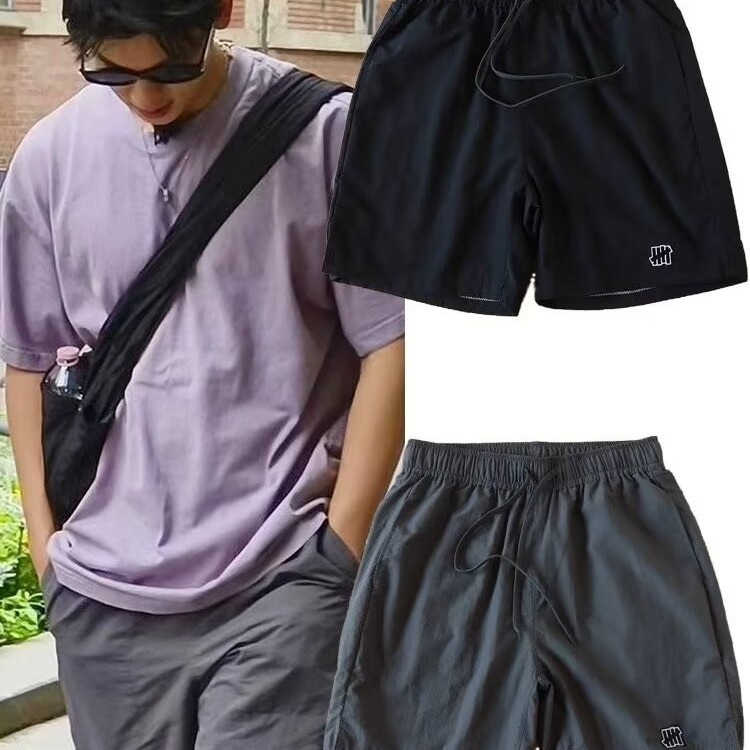 Ice Silk Cool Beach Fitness Shorts Men's Summer Thin Japanese Retro American Casual Trendy Shorts Breathable