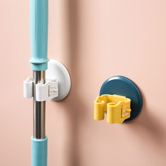 Home Wall-mounted Mop Holder without Drilling, Bathroom Hooks, Shower Mop Rack for Wholesale