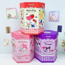 正版授权创意三丽鸥系列六角惊喜盒款式多样素材丰富含盲盒泡泡水