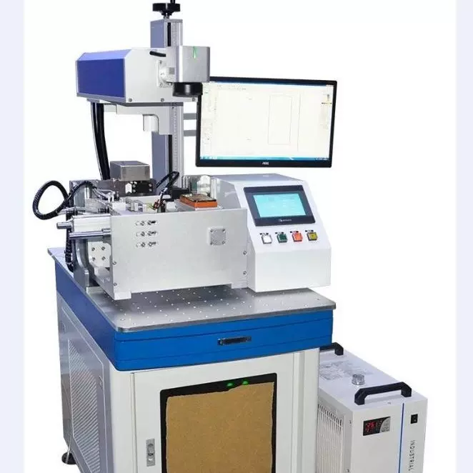 大鹏三轴五面激光打标机手机中壳导电位打标天线位镭雕标价为定金