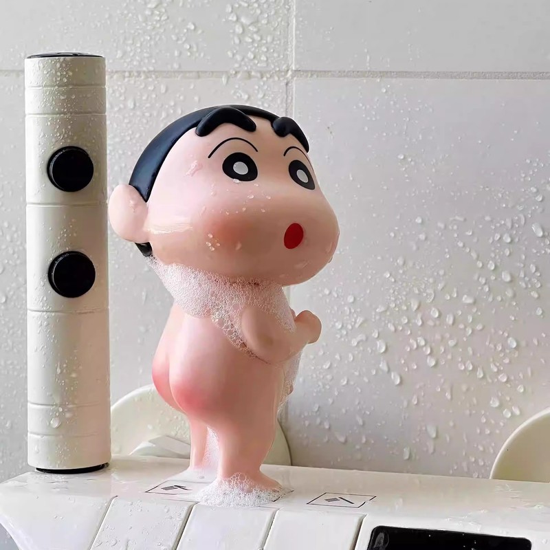 お風呂用クレヨンしんちゃん、かわいい置物、浴室のシンク用アクセサリー、ホームグッズ、高級トレンドギフト|undefined
