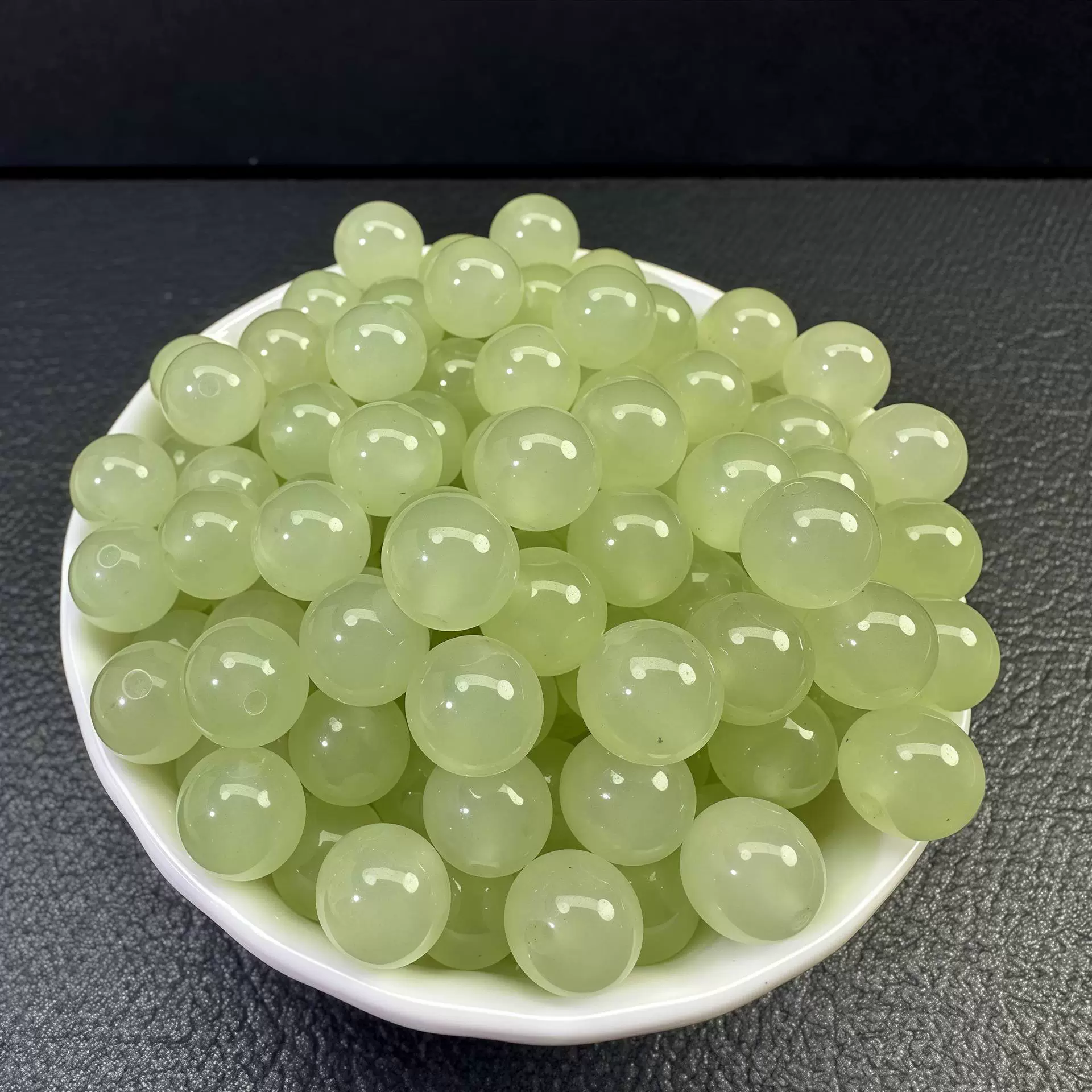 Emerald round beads jade, beaded bracelet handmade, accessories