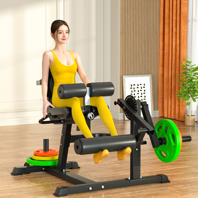 Equipo de ejercicios comerciales de entrenamiento muscular de piernas sentado fuerza de extremidades inferiores bíceps femoral quad flexión extensión flexión dispositivo de levantamiento