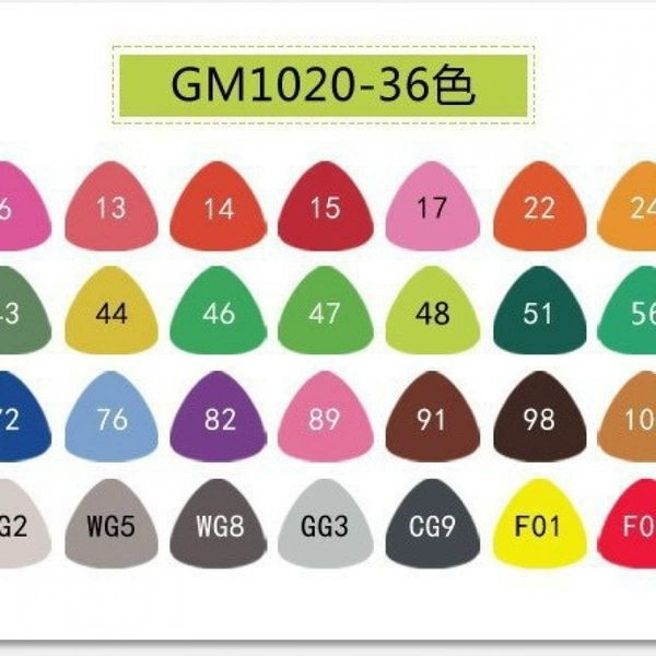 36 color set (PP barrel) item number 1020