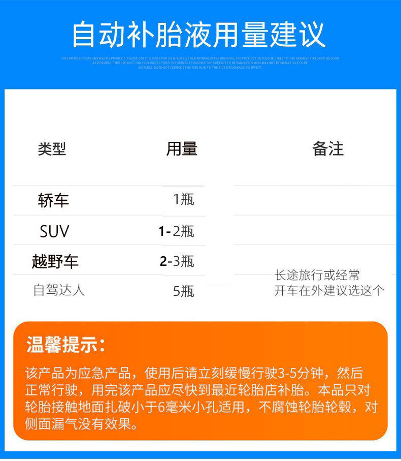 Car-Specific Tire Repair Fluid Factory, Vacuum Tire Automatic Inflation Type, Self-Repair Expert, Non-Corrosive, Emergency Cross-Border