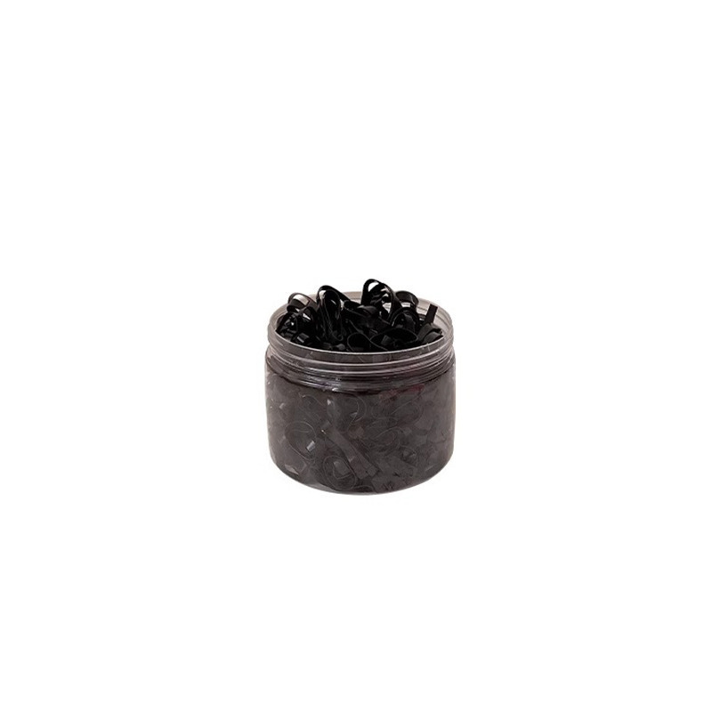 Baby color pequeño anillo de cabello no daña cabello chica cuerda de cabeza adorable tiras de goma desechables para el cabello duradero de alta elasticidad