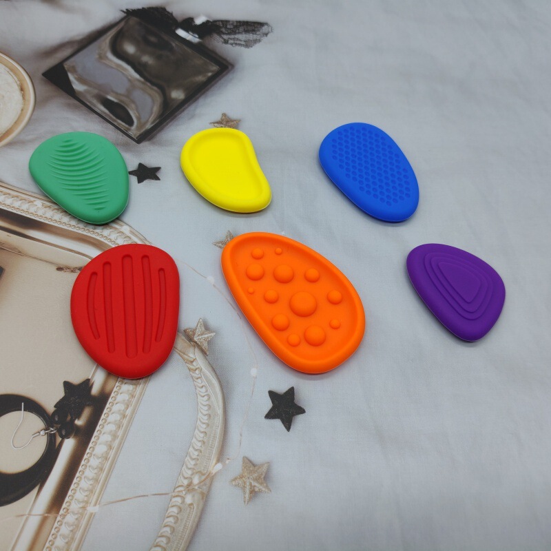 クロスボーダーFidget Toys子供の感覚石柔らかいシリコンの質感解憂石減圧早教益智玩具|undefined