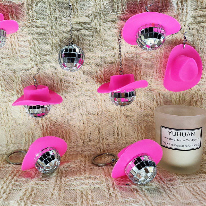 Spot 3CM Mirror Ball Earrings Disco DISCO American 70 s Punk Female Party Holiday Decoration Jewelry