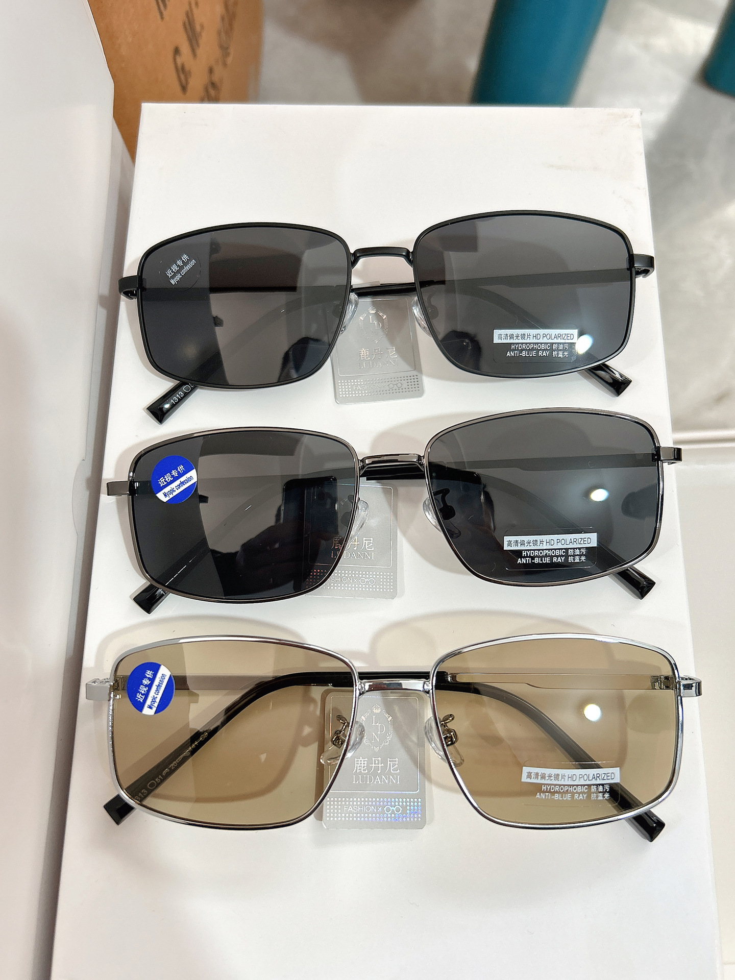 Polarisierte Herrensonnenbrillen mit Myopielinsen, Fahrsonnenbrillen, Outdoor-Angelbrille, neue Sonnenbrillen zum Großhandelspreis mit anpassbaren Optionen