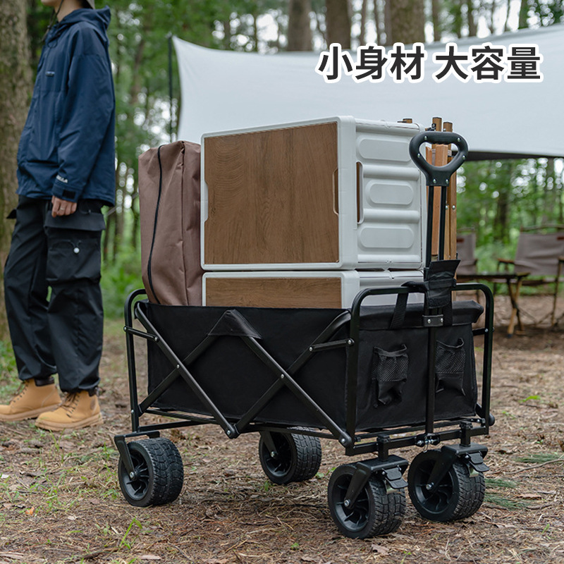 carrito universal para camping al aire libre, carrito especial para camping plegable grande, carrito portátil para mercado nocturno