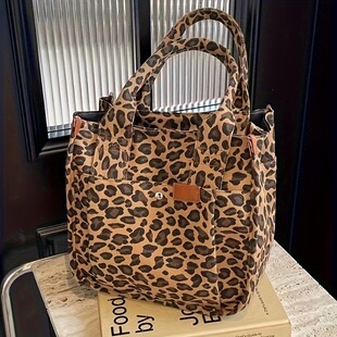 G 62251 Leopard Print Canvas Tote Bag ���y�������ذ� ��