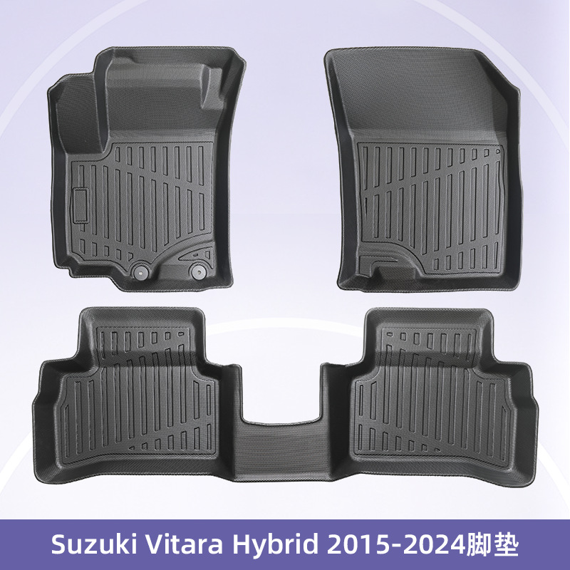 Europa es adecuado para Suzuki Vitara2015 - 2024 híbrido 3D todo el tiempo TPE cojín de pie de automóvil