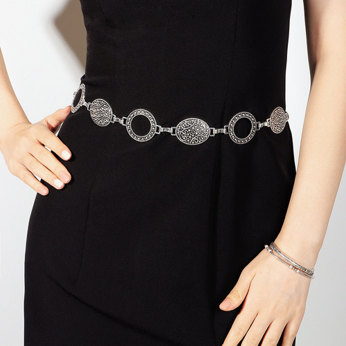 New Belt Retro Tassel Coin Disc Autumn Decorative Dress Medieval Belly Dance