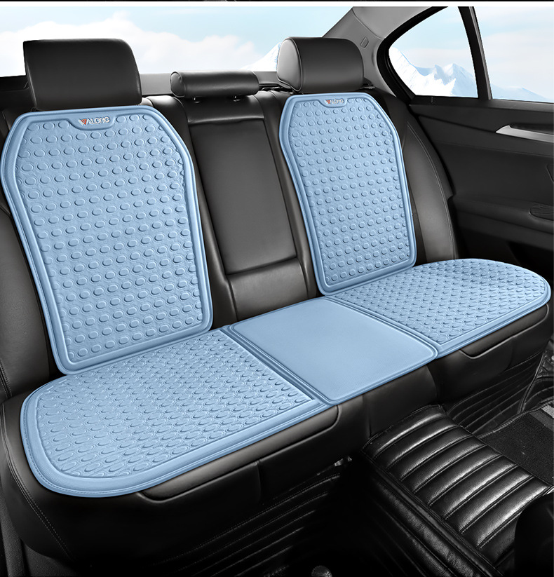 Amazon Summer Car Cooling Pad Single Piece Gel Seat Cushion Breathable Silicone Cooling Car Seat Cushion Multi-Piece Seat Cushion Cover