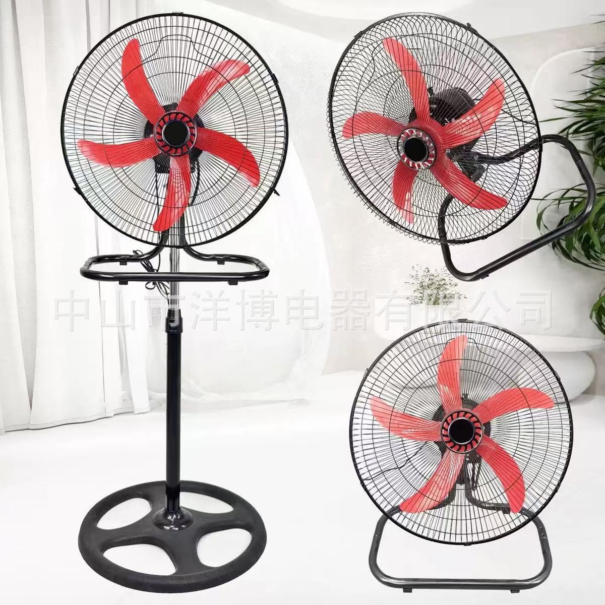 Ventilador transfronterizo de 18 pulgadas ventilador de piso comercio exterior ventilador eléctrico tres en uno fuente fabricante ventilador industrial local 110v al por mayor