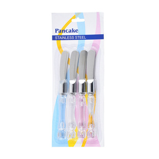 In stock crystal handle butter spatula set of 4 cheese butter bread butter knife