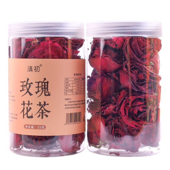 Yunnan ink red rose freeze-dried scented tea whole big corolla edible rose flower fruit tea water wholesale generation