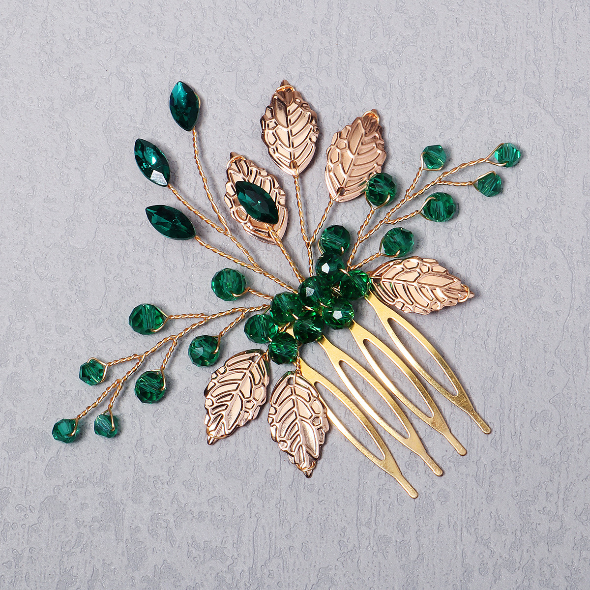 Flower Pattern Vintage Style Flower Rhinestone Inlay Rhinestones Hair Combs 1 Piece
