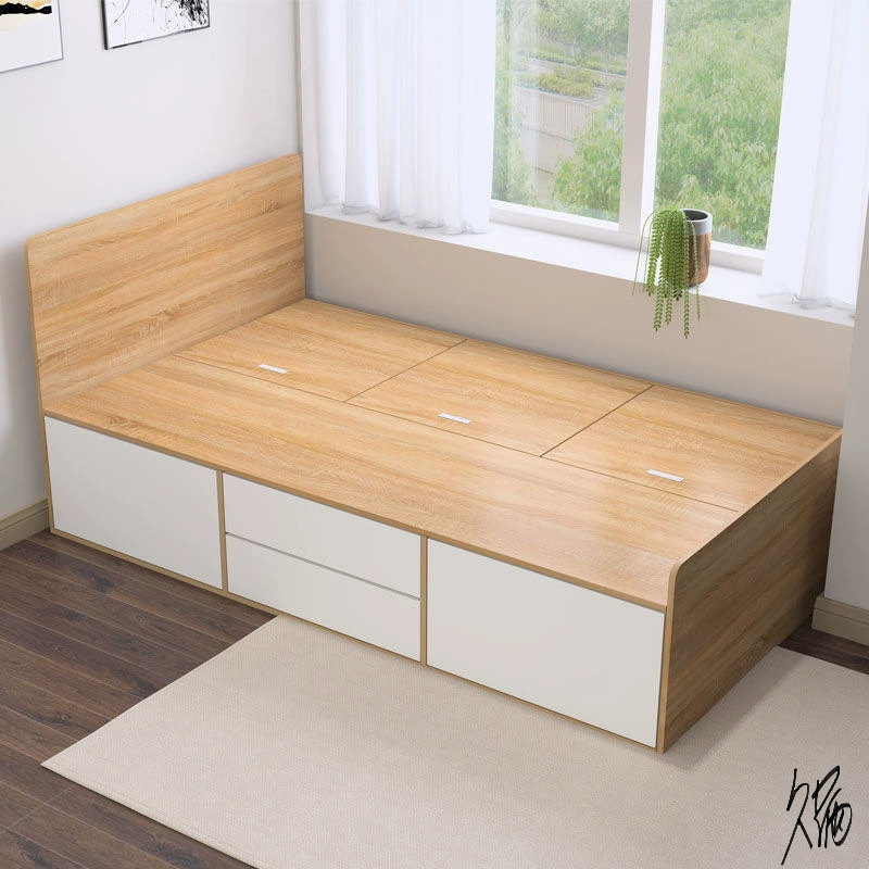 Эркер Расширенная кровать татами односпальная кровать бытовой ящик шкаф для хранения кровать размещена комбинированная коробка 1,2 м