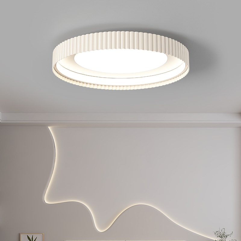 lámpara de techo del dormitorio 2026 nueva sensación de alto nivel de crema de protección de ojos lámpara principal y dormitorio simple lámpara de estudio moderna 255L