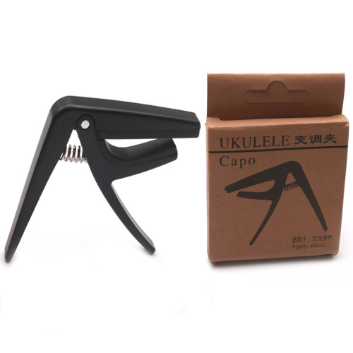 Ukulele capo UKULELE treble clip 23 inches 26 inches Ukulele plastic steel black