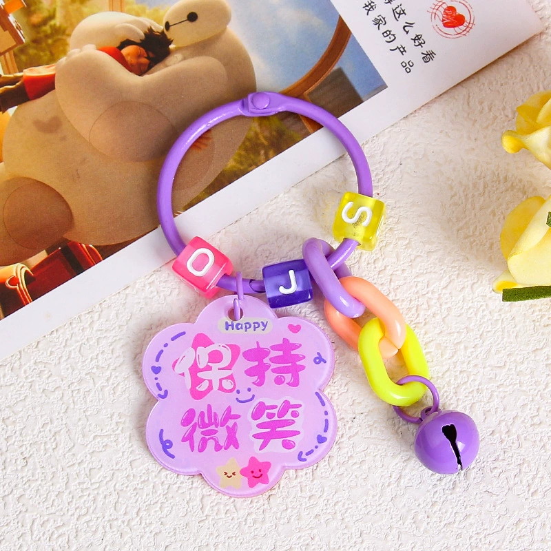 Brand creative acrylic protective amulet, keychain, transparent pendant, bag decoration, decorations