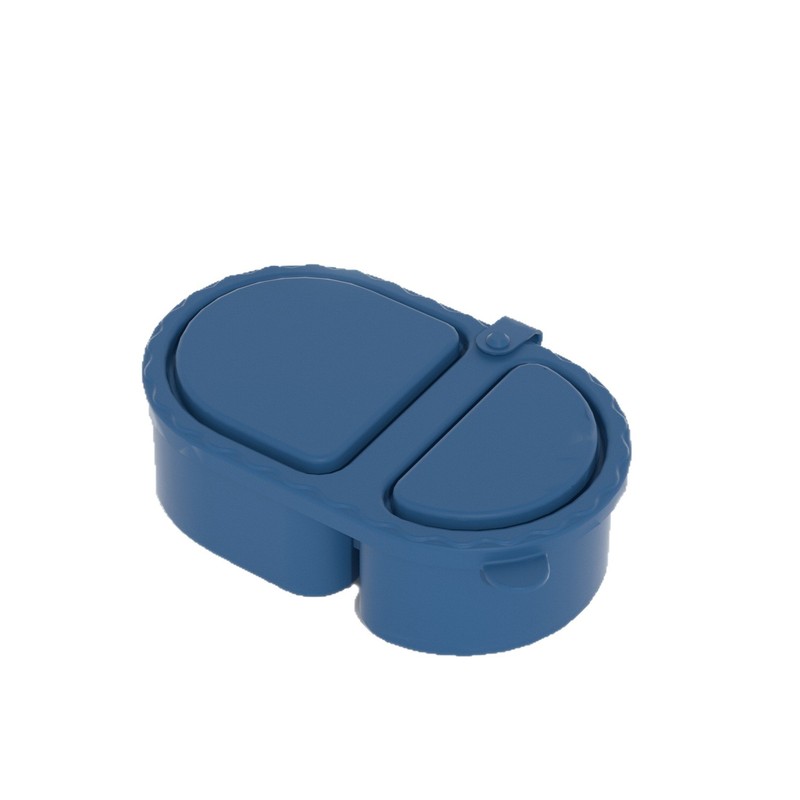 silicone snack container硅胶双格调味盒酱料盒带盖硅胶零食容器|undefined
