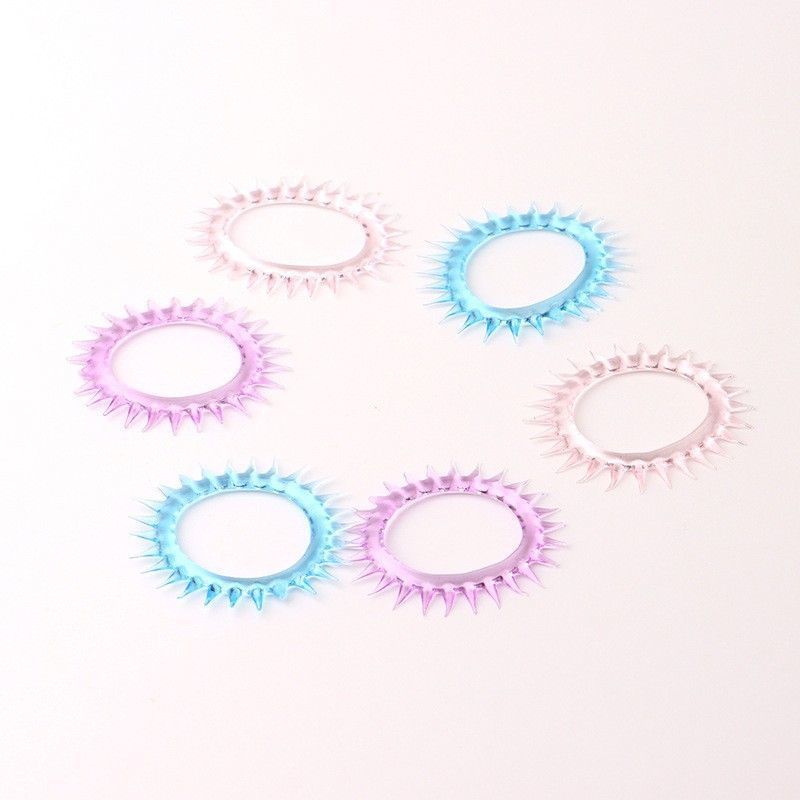 Silicone Non-Vibrating Delay Ring for Men, Thickening Cock Ring, Transparent — detail image 4