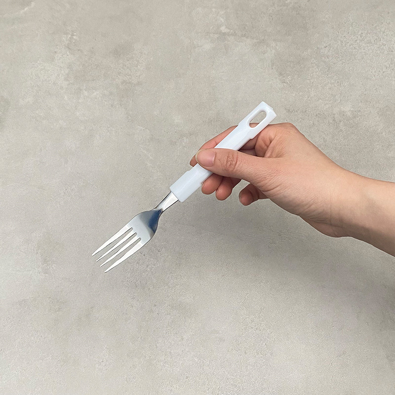 厂家直销不锈钢西餐具五组件PP手柄酒店牛排刀叉勺甜品勺水果叉|undefined