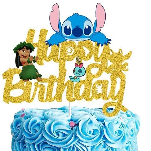 ステッチボーイ ブルーケーキインサート ステッチカード HAPPY BIRTHDAY ハッピーバースデーインサートフラグ|undefined
