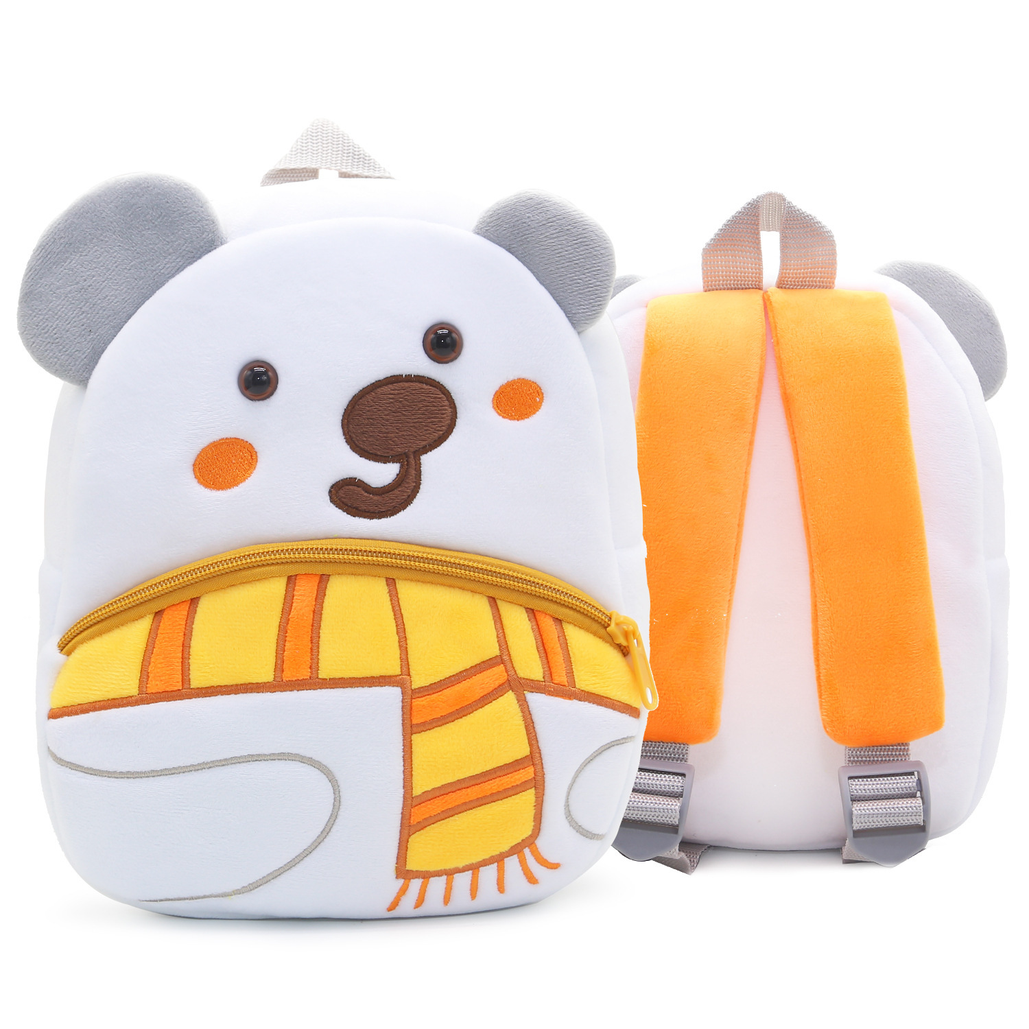 3D lindos dibujos animados peluche niños jardín de infantes mochila escolar movimiento de animales escolares mochila de peluche mochila de niños